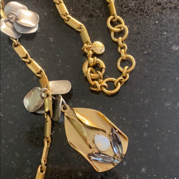 JCrew Crystal metalwork Crystal stunning necklace new in bag ! - Picture 2 of 5